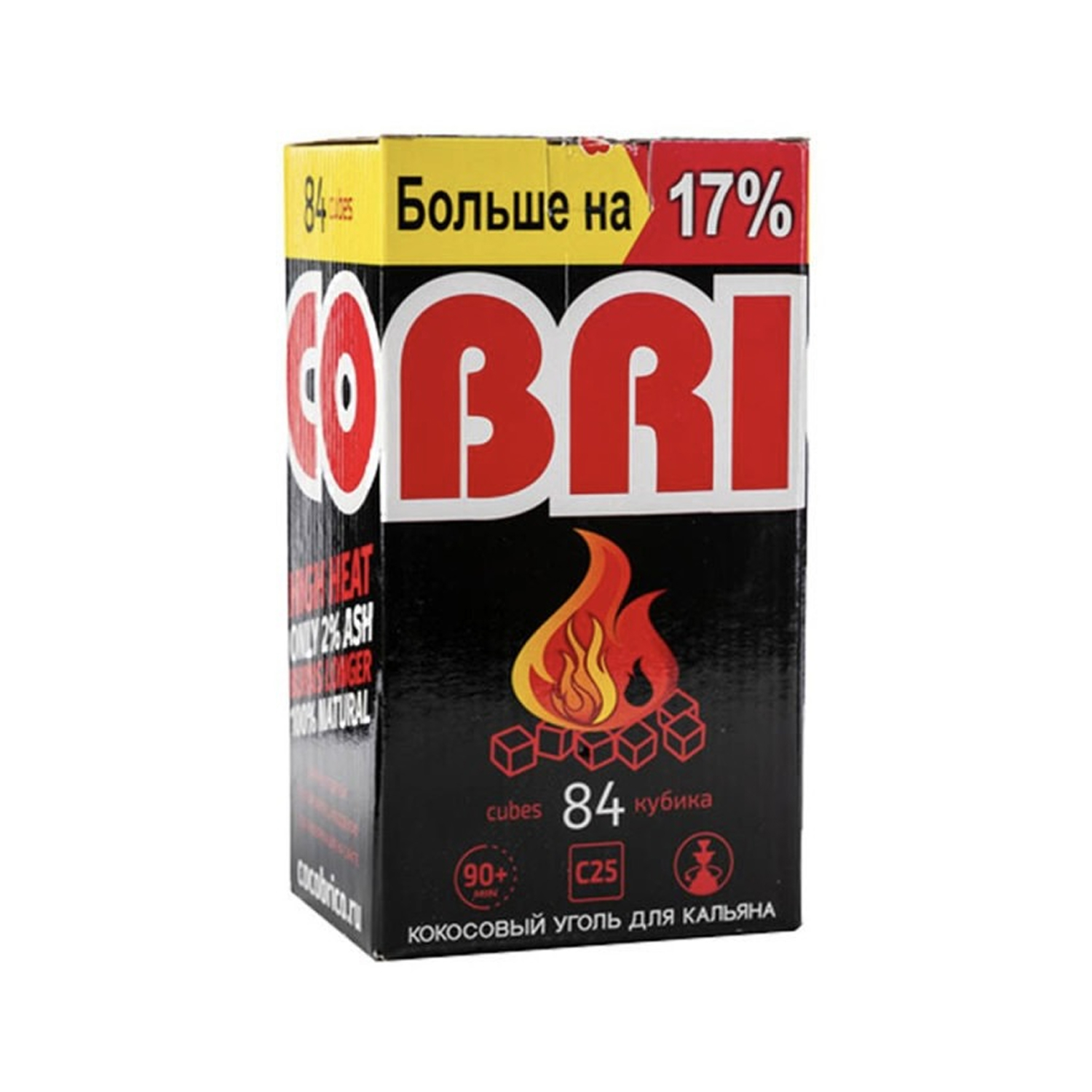 Уголь CocoBrico 25 мм 1.3 кг